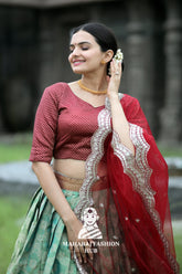πΌ Onam Special Elegance β Traditional-Inspired Lehenga Choli Collections with a Festive Flair for the Modern Woman π«